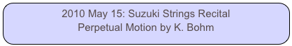 2010 May 15: Suzuki Strings Recital
Perpetual Motion by K. Bohm